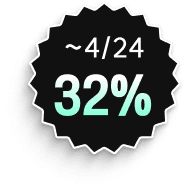 2차 얼리버드 32% 할인 배지